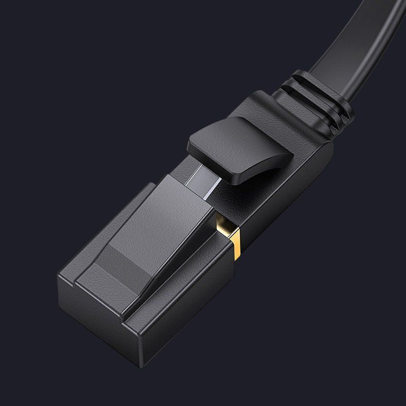 Kaabel Ugreen  Ugreen Flat Cable Internet Network Cable Ethernet Patchcord RJ45 Cat 7 STP LAN 10 Gbps 10m Black (NW106 11265)