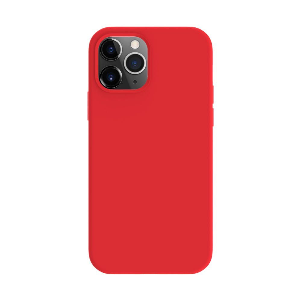 Back panel cover Evelatus Apple iPhone 12 / 12 Pro Premium Magsafe Soft Touch Silicone Case Red