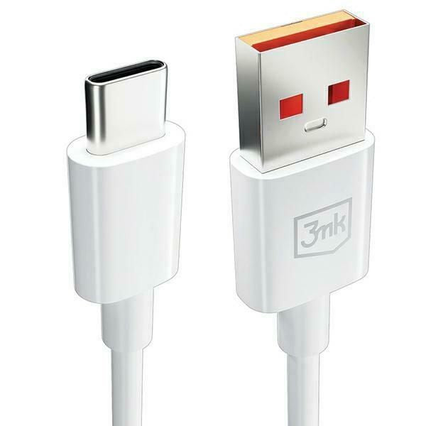 Kaabel 3MK  3MK Hyper Cable USB-A to USB-C 5A 60W 1.2m biały/white kabel