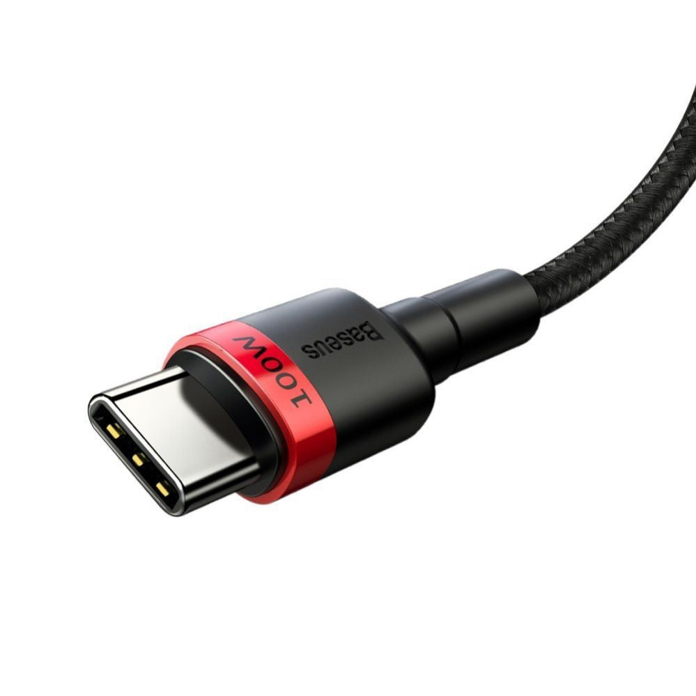 Cable Baseus  Baseus CATKLF-AL91 USB-C - USB-C PD QC cable 100W 5A 480Mb/s 2m - black and red
