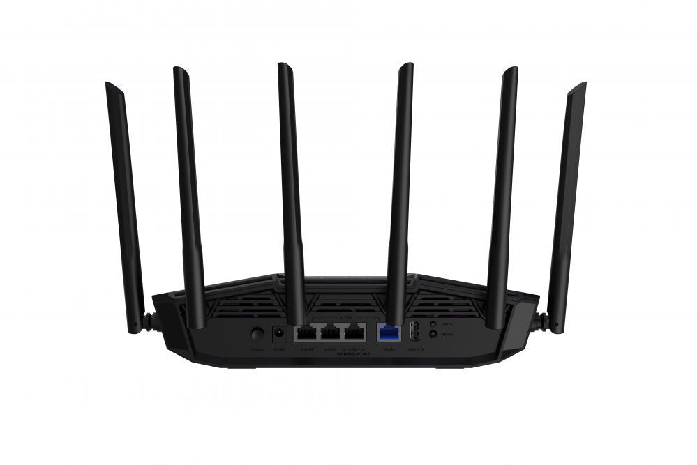 Routers Asus  | Dual Band WiFi 7 Extendable Gaming Router | TUF Gaming BE6500 | 802.11be | 6500 Mbit/s | Ethernet LAN (RJ-45) ports 4 | Mesh Support Yes | MU-MiMO Yes | Antenna type External fixed | 1
