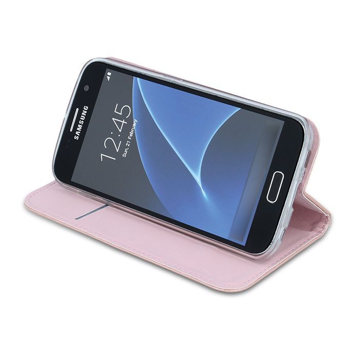Чехол книжка GreenGo Sony Sony XZ Smart Carbon Rose Gold