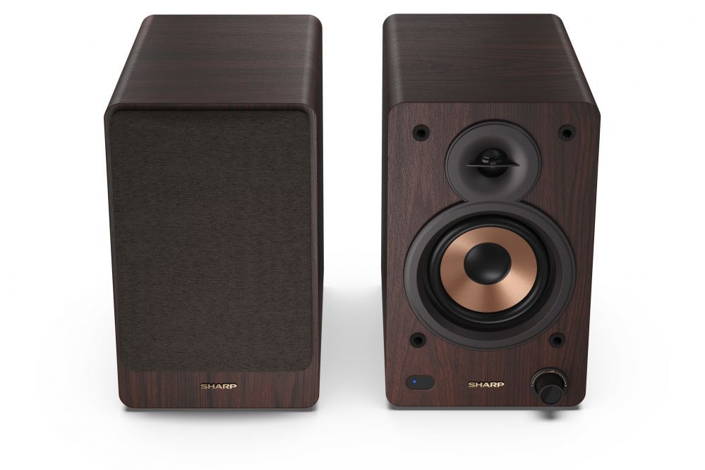 Arvutikõlarid Sharp  CP-SS30 Bookshelf Speakers, Brown