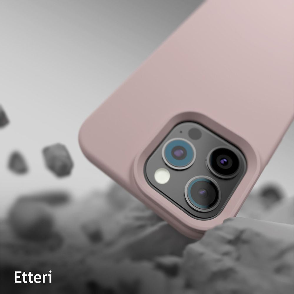 Чехол на заднюю панель etteri  Etteri Silicone Mag case for iPhone 16 Pro 6,3" light pink