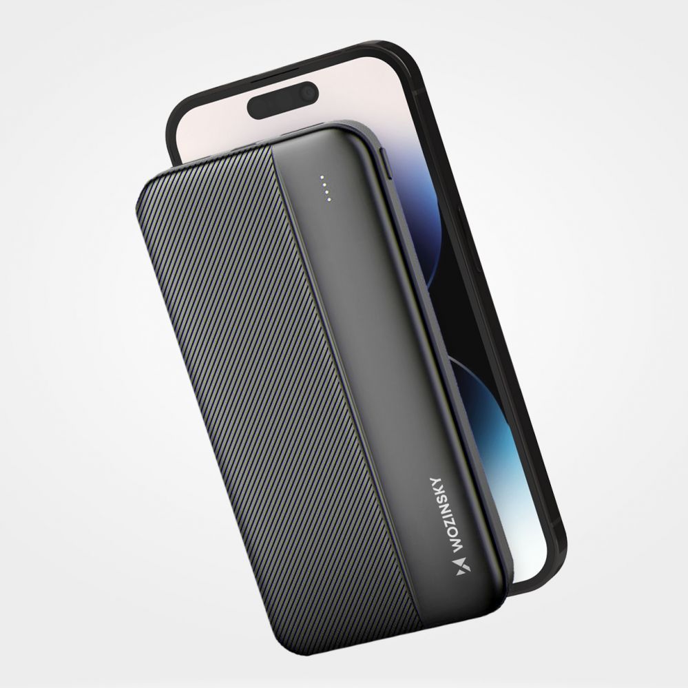 Power bank Wozinsky  Wozinsky powerbank Li-Po 10000mAh 2 x USB black (WPBBK1)