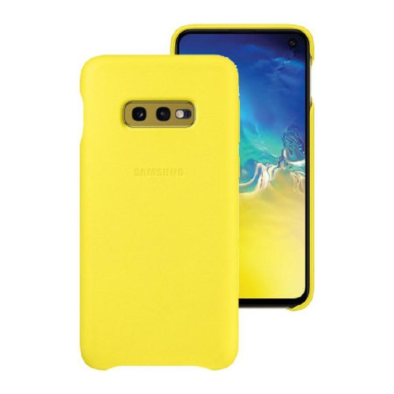 Чехол на заднюю панель Samsung  Galaxy S10e Leather Cover EF-VG970LYEGWW Yellow