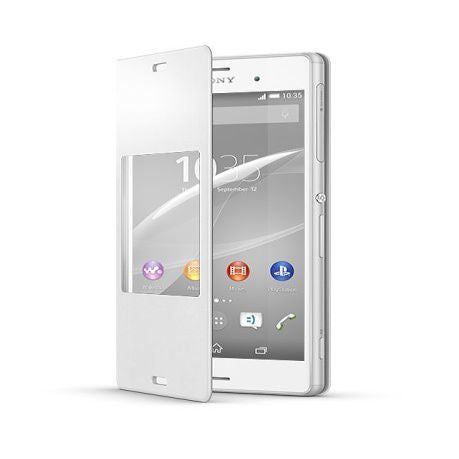 Чехол книжка Sony  Flip cover for XPERIA Z3 D6603 SCR 24 White
