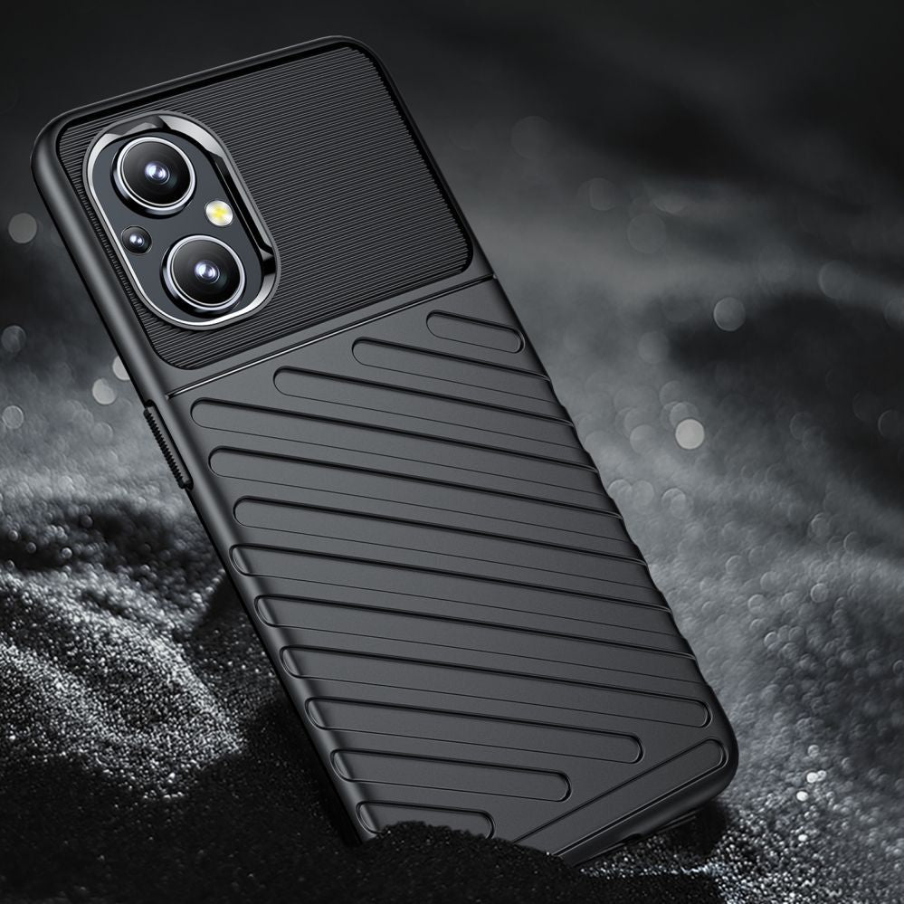 Back panel cover Hurtel  Thunder Case flexible armored cover for OnePlus Nord N20 5G black