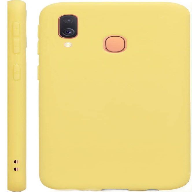 Tagakaaned Evelatus Samsung Galaxy A40 Nano Silicone Case Soft Touch TPU Yellow