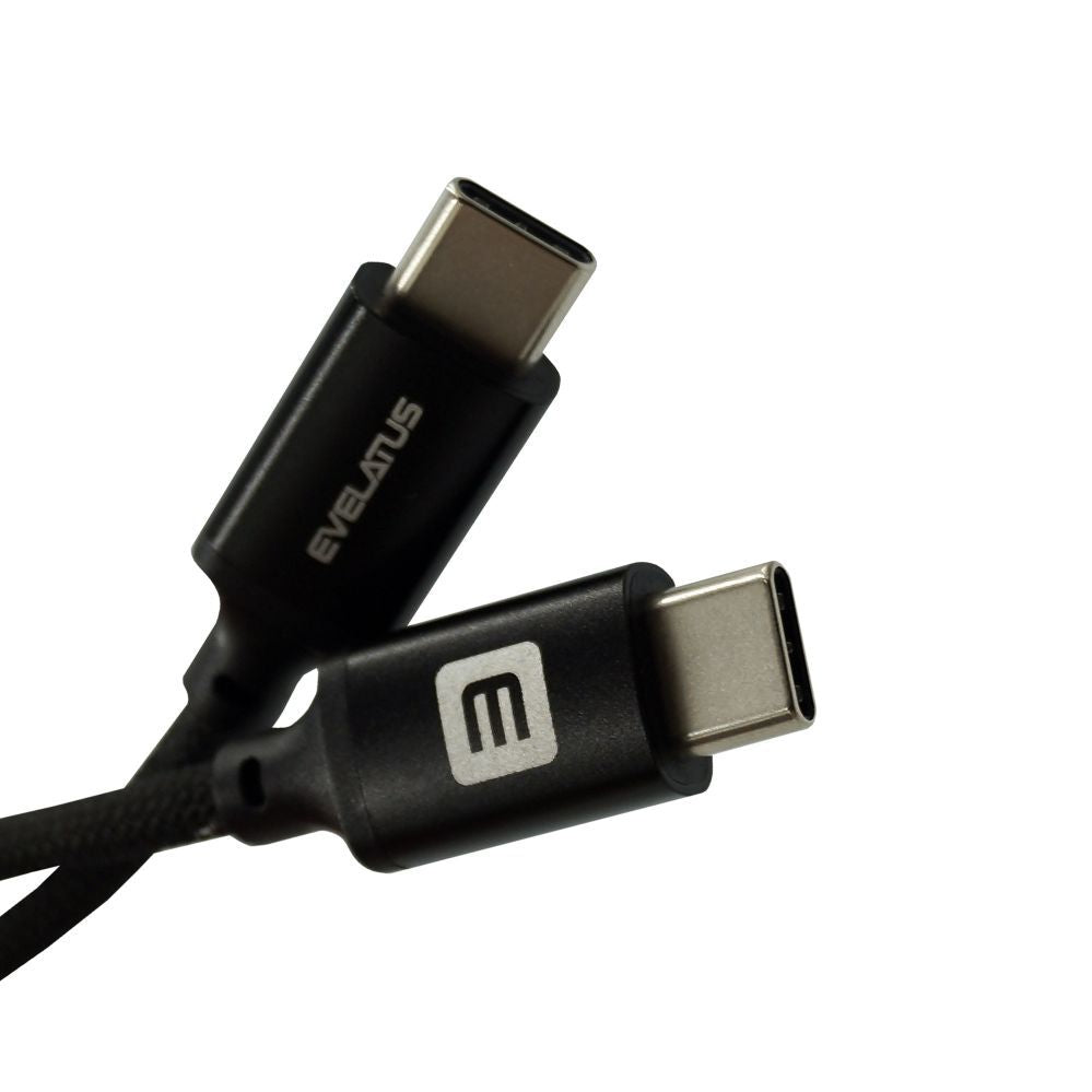 Кабель Evelatus  Cable E-Mag Power 60W USB C to USB C Connector 1.2M magnetic Black