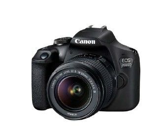 Digitaalne kaamera Canon  EOS 2000D 18-55 IS II EU26 SLR Camera Kit, Megapixel 24.1 MP, Image stabilizer, ISO 12800, Display diagonal 3.0 ", Wi-Fi, Video recording, APS-C, Black