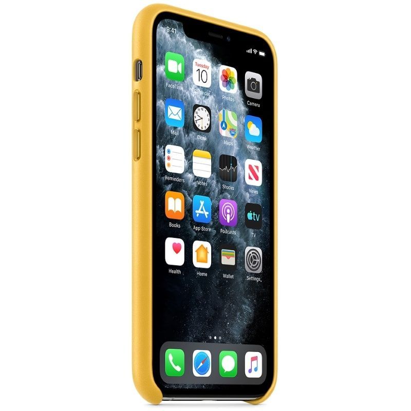 Чехол на заднюю панель Apple - iPhone 11 Pro Leather Case MWYA2ZM/A Meyer Lemon