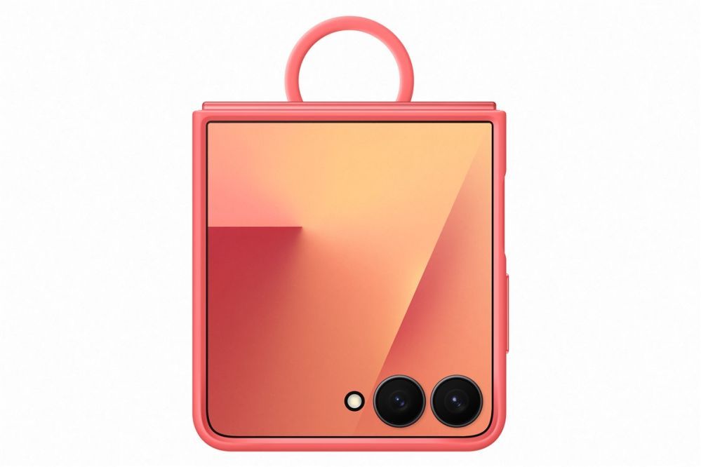 Чехол на заднюю панель Samsung  PF766TREGWW Ring Case (Silicone) Samsung Galaxy Flip7, Red