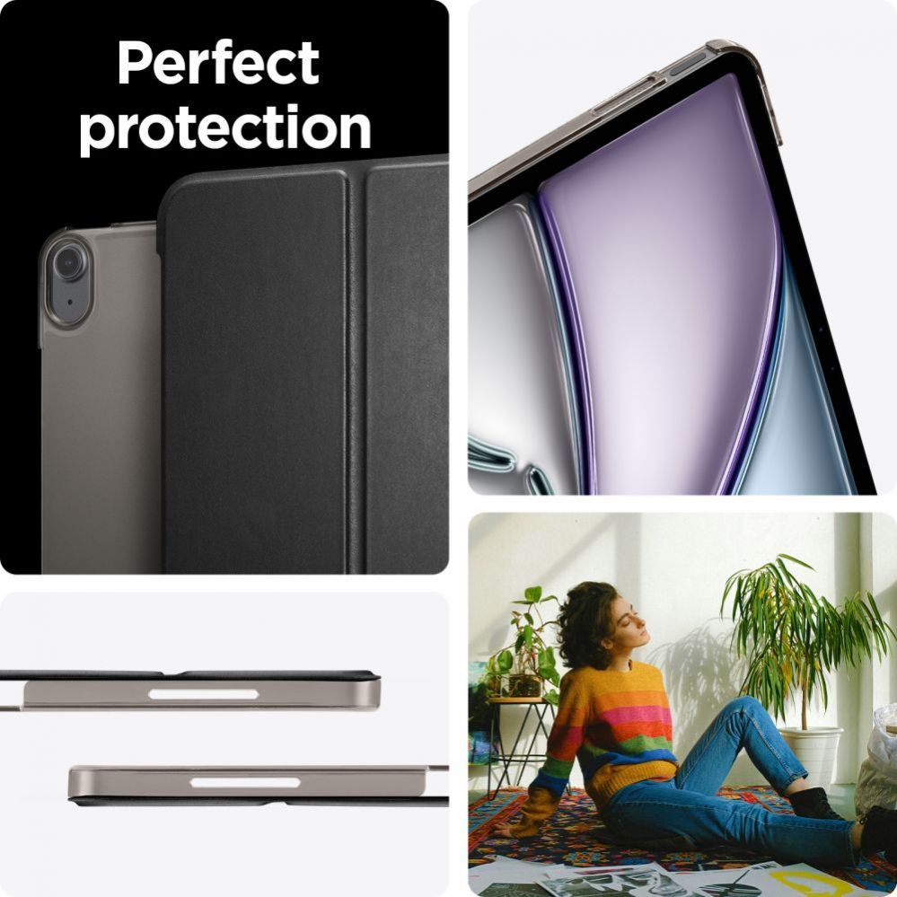 Tagakaaned Spigen  Spigen Smart Fold Case for iPad Air 13" 2024 - Black