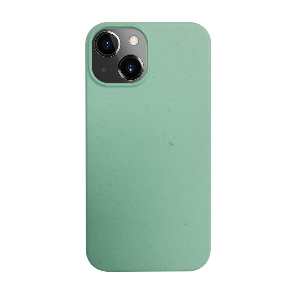 Чехол на заднюю панель iLike Apple iPhone 14 Silicone plastic case Eco Print Design Flower Green