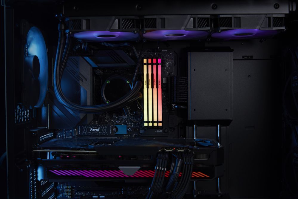 Оперативная память DDR4 Kingston  Fury Beast 32GB DDR5, 6000 MHz, CL30, 288-Pin, DIMM Kit (16GB x 2)