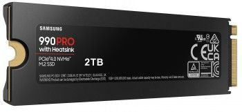 Hard drive HDD Samsung  SAMSUNG 990 PRO, 2TB, PCIE 4.0 NVME, M.2, HEATSINK SSD