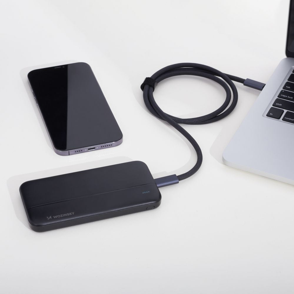 Power bank Wozinsky  Wozinsky powerbank Li-Po 10000mAh 2 x USB black (WPBBK1)