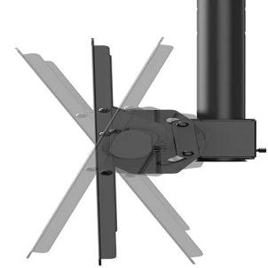 Кронштейн для телевизора NEOMOUNTS BY NEWSTAR  NEOMOUNTS FLAT SCREEN CEILING MOUNT (HEIGHT: 250-300 CM) BLACK