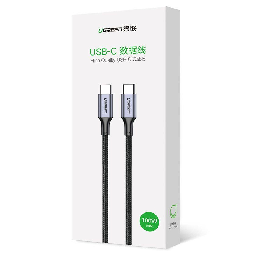 Kaabel Ugreen  Ugreen US316 90120 USB-C - USB-C PD QC FCP cable 100W 5A 480Mb/s 3m - gray