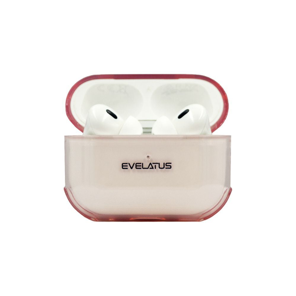 Чехол для наушников Evelatus Apple AirPods Pro 2 TPU Protective Case Transparent Pink