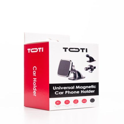 Auto holder seek toti  SEEK TOTI Magnetic Square Shape Car Holder with 3M Glue Mount, Black