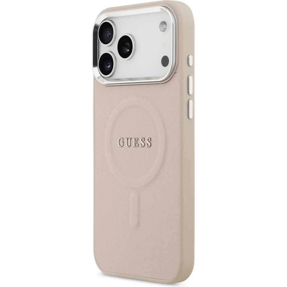 Tagakaaned Guess Apple iPhone 17 Pro Max Silicone case with MagSafe Classic Logo Pink