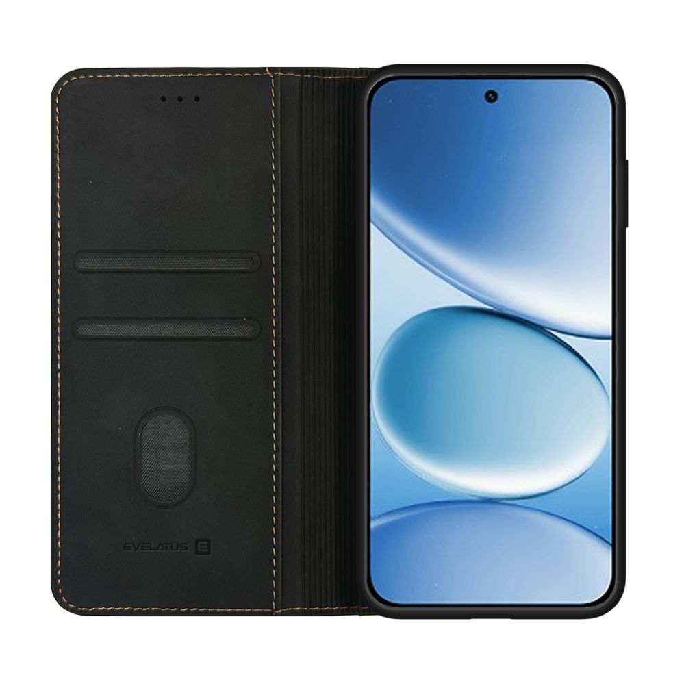 Kaaned - kaaned Evelatus Xiaomi Redmi Note 15 Pro Plus 5G Book Case Folio Black
