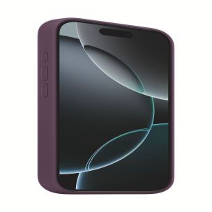 Back panel cover Apple  MYYW3ZM/A iPhone 16 Pro Max Silicone Case with MagSafe, Plum