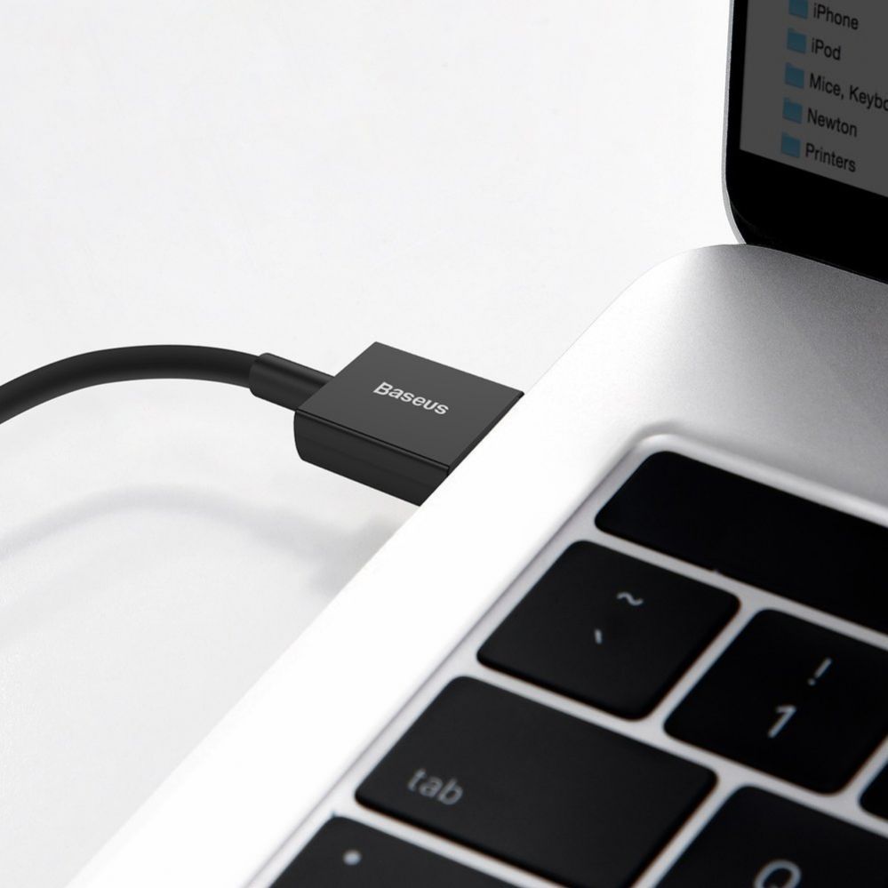 Kaabel Baseus  Baseus Superior USB - Lightning fast charging data cable 2,4 A 1 m black (CALYS-A01)