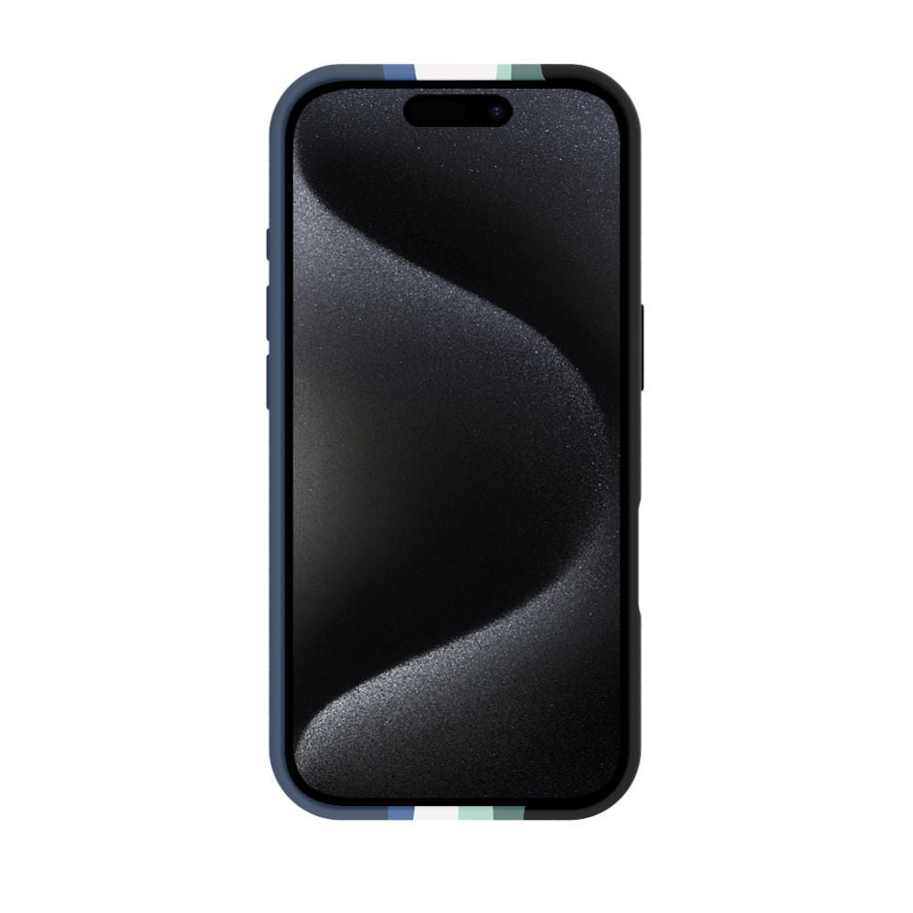 Чехол на заднюю панель Evelatus Apple iPhone 16 Multi-Colored Silicone Case With MagSafe Aura Blue