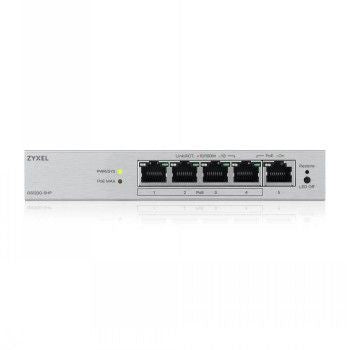Serverid ZYXEL NETWORKS  ZYXEL GS1200-5HP V3, 5 PORT GIGABIT POE+ WEBMANAGED DESKTOP SWITCH, 4X POE, 68 WATT (5Y WARRANTY)