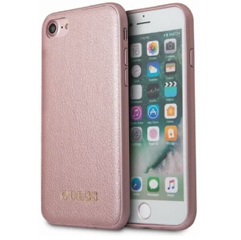 Back panel cover Guess Apple iPhone 7/8/SE 2020 IriDescent TPU Cover Case Rose Gold