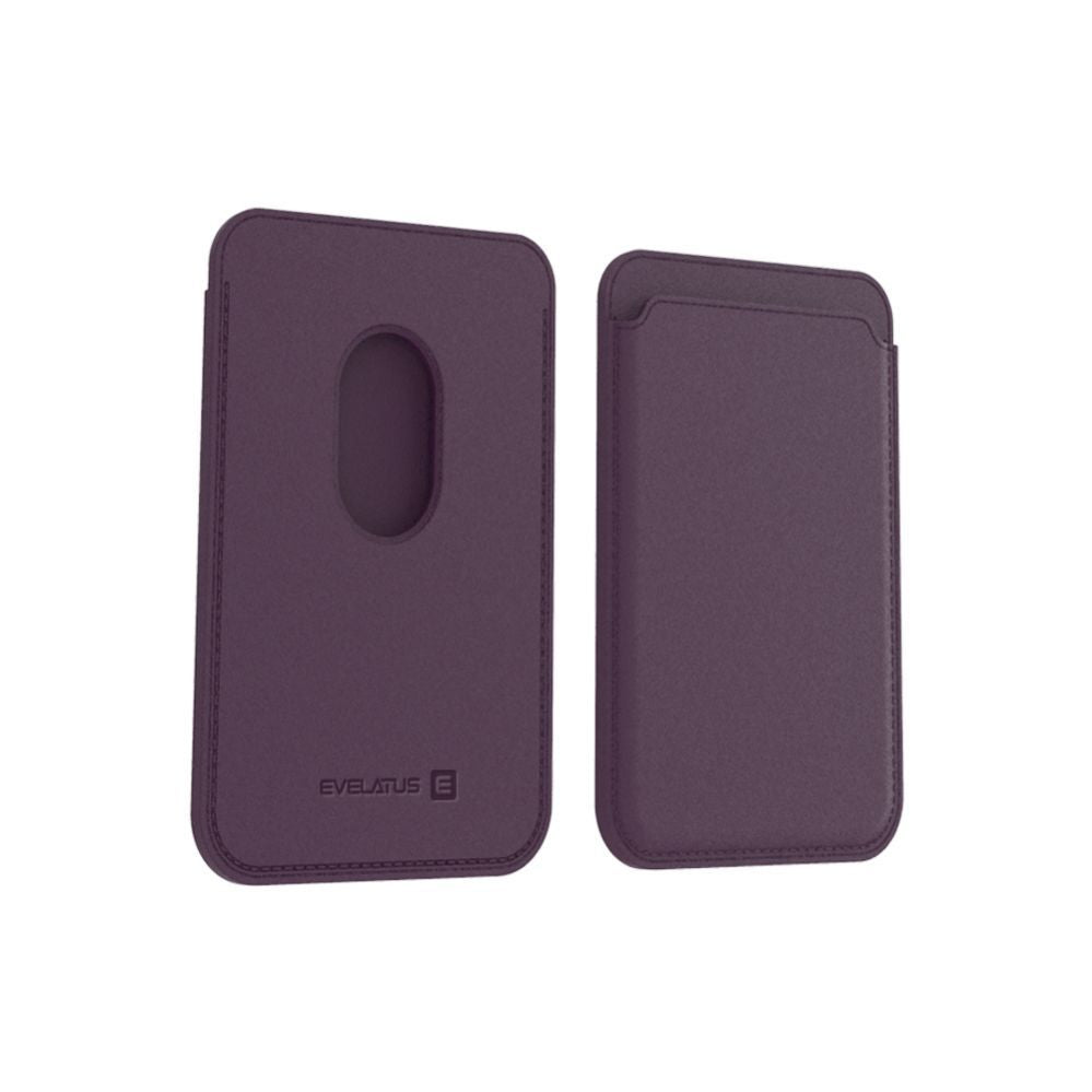 Чехол универсальный карман Evelatus Universal iPhone Genuine leather wallet with MagSafe Deep Purple