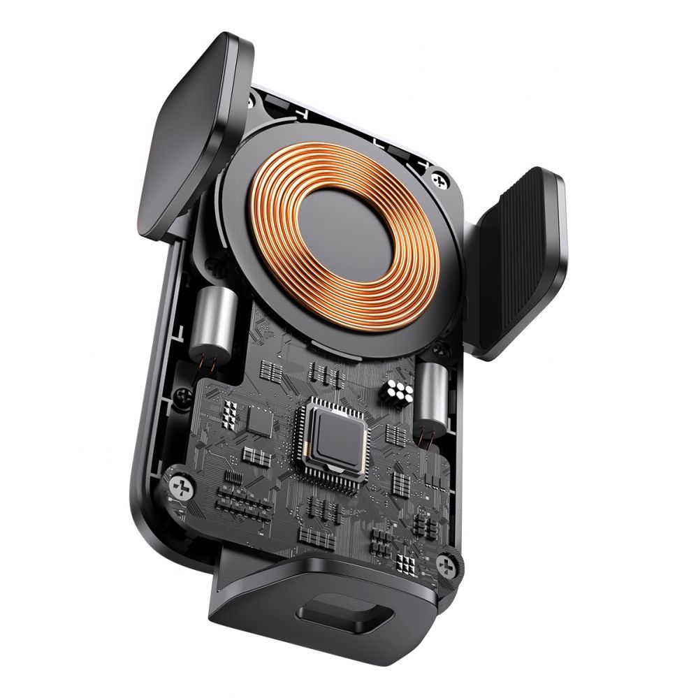 Adapter Baseus Baseus Wisdom Inductive Charger Car Phone Holder for Grille Black (CGZX000001)