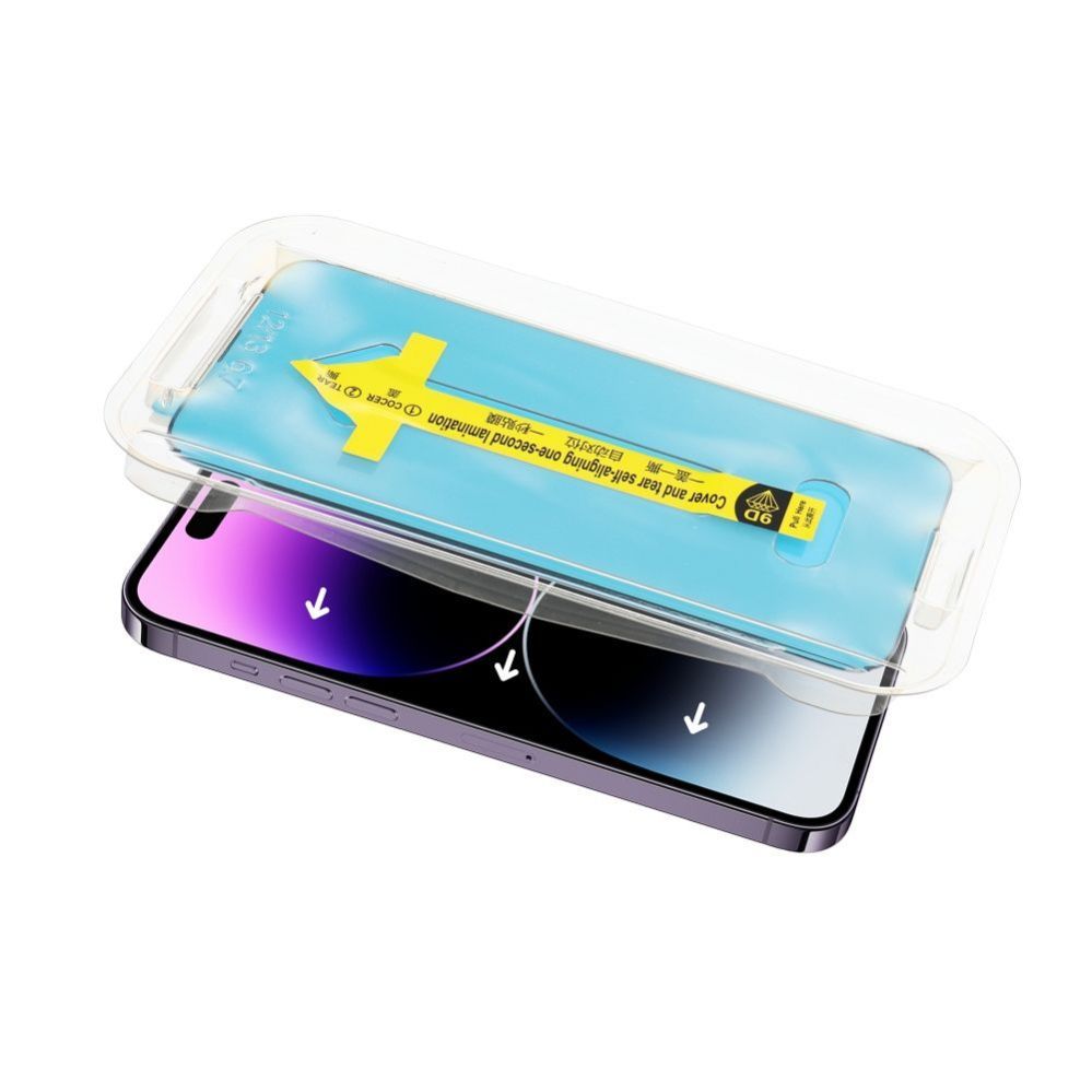 Защитное стекло iLike Apple 5D Full Glue Tempered Glass for iPhone 13 / 13 Pro / 14 black + applicator