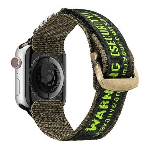 Ремешок Dux Ducis  Strap (Outdoor Version) strap for Apple Watch Ultra, SE, 8, 7, 6, 5, 4, 3, 2, 1 (49, 45, 44, 42 mm) nylon band bracelet Black Green