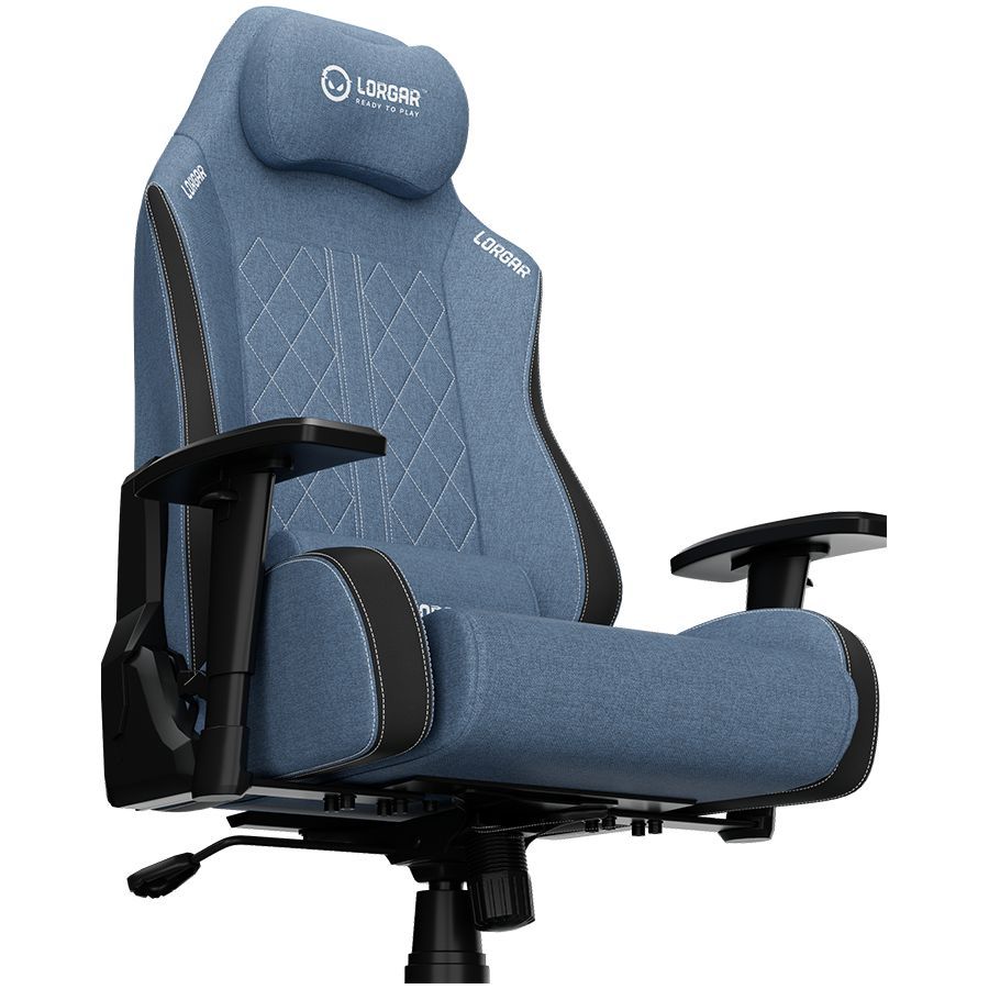 Computer chairs / desks LORGAR LORGAR CHA41, Ergonomic Gaming Chair Advanced, premium anti-stain fabric, Blue