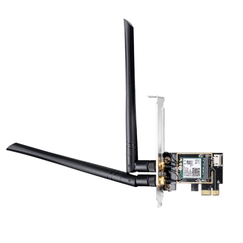 Routers Cudy  WE3000 AirMax AX3000 WiFi 6 Bluetooth 5.0 PCIe Adapter Intel AX200 Dual Band 2 Antennas Black