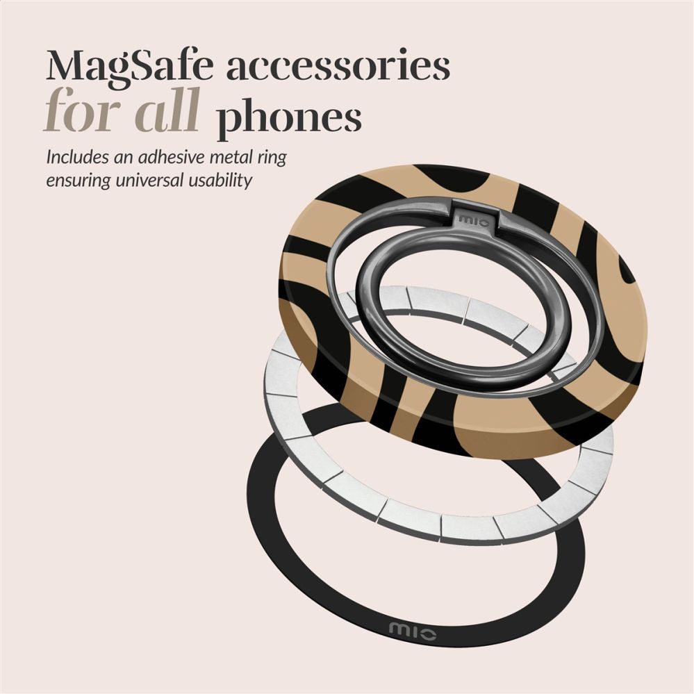 Чехол на заднюю панель Mio  MIO Swirl Magsafe Case Compatible Ring Holder