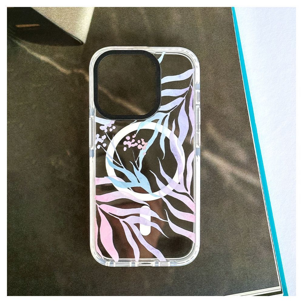 Чехол на заднюю панель Evelatus Apple iPhone 15 Pro PC+TPU With MagSafe Customized Print Flower