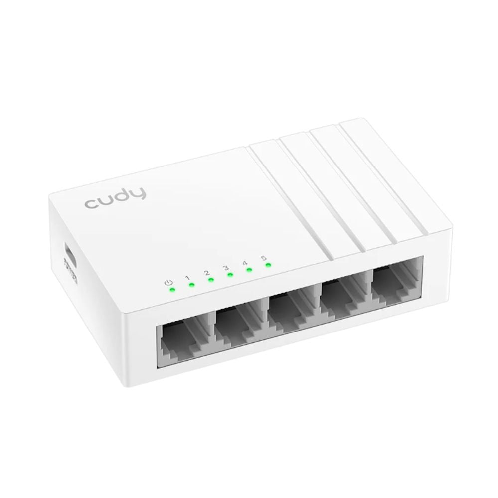 Роутер Cudy  GS105U NetSwitch 5-Port Gigabit Switch USB-C Power IGMP QoS Loop Prevention Black