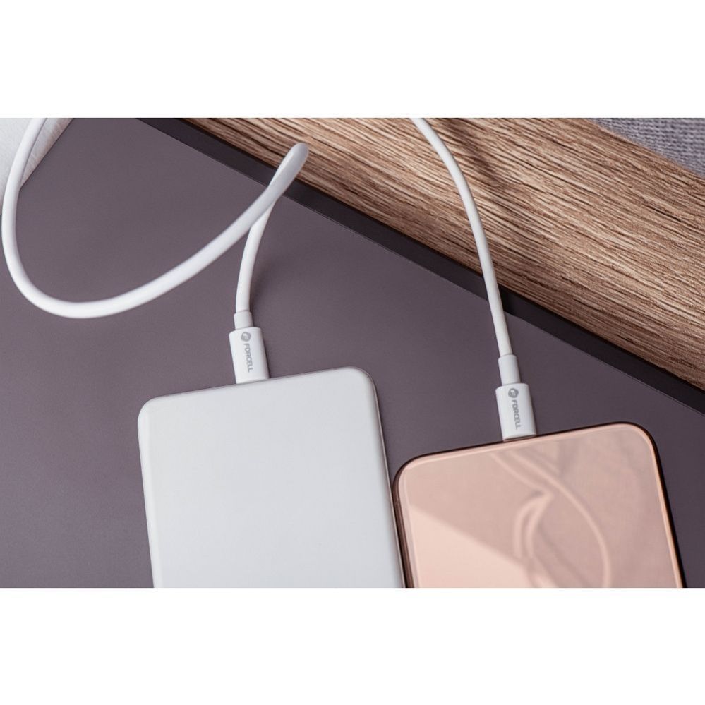 Cable Forcell  Cable USB C to USB C Forcell F-Energy QC4.0 PD 5A 100W 3 m C339 white