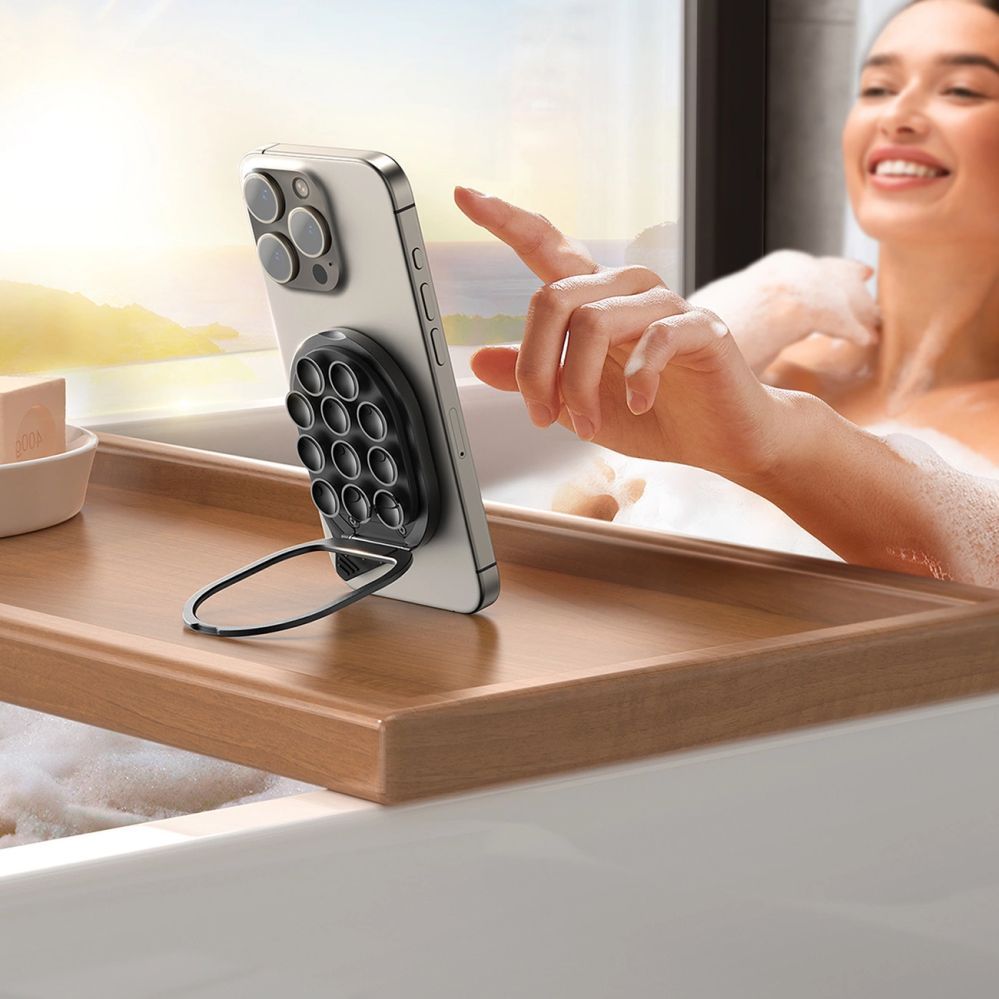 Авто держатель Joyroom  Joyroom JR-ZS418 Smartphone Holder with Stand and Suction Cups with MagSafe - Black