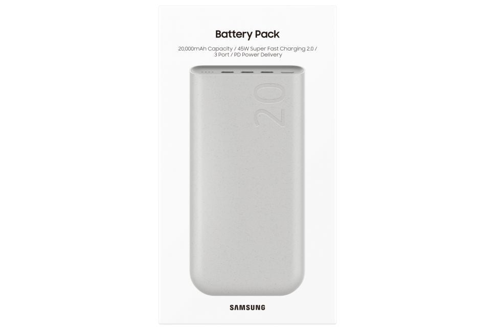 Power bank Samsung  P4520XUE Samsung 20Ah Wireless Battery Pack (SFC 45W), Beige