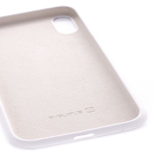 Back panel cover Evelatus Apple iPhone XR Premium Soft Touch Silicone Case Stone