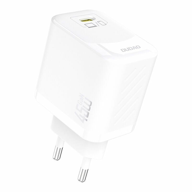 Адаптер Dudao  A28C 45W GaN + kabel USB-C White