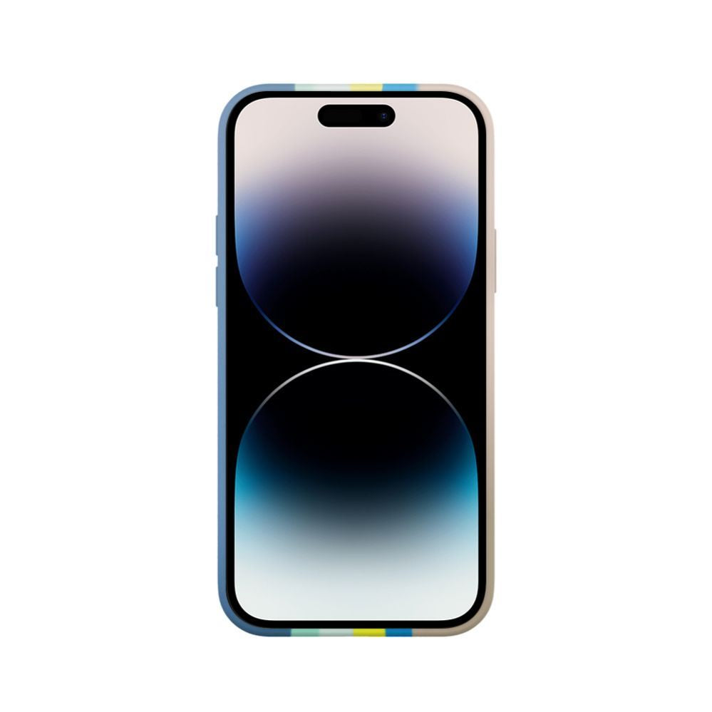 Tagakaaned Evelatus Apple iPhone 15 Pro Silicone case Multi-Colored Blue Pink