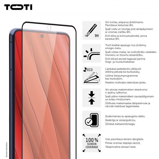 Защитное стекло toti premium  PREMIUM TEMPERED glass 3D screen protector full cover for Samsung Galaxy S24/S25