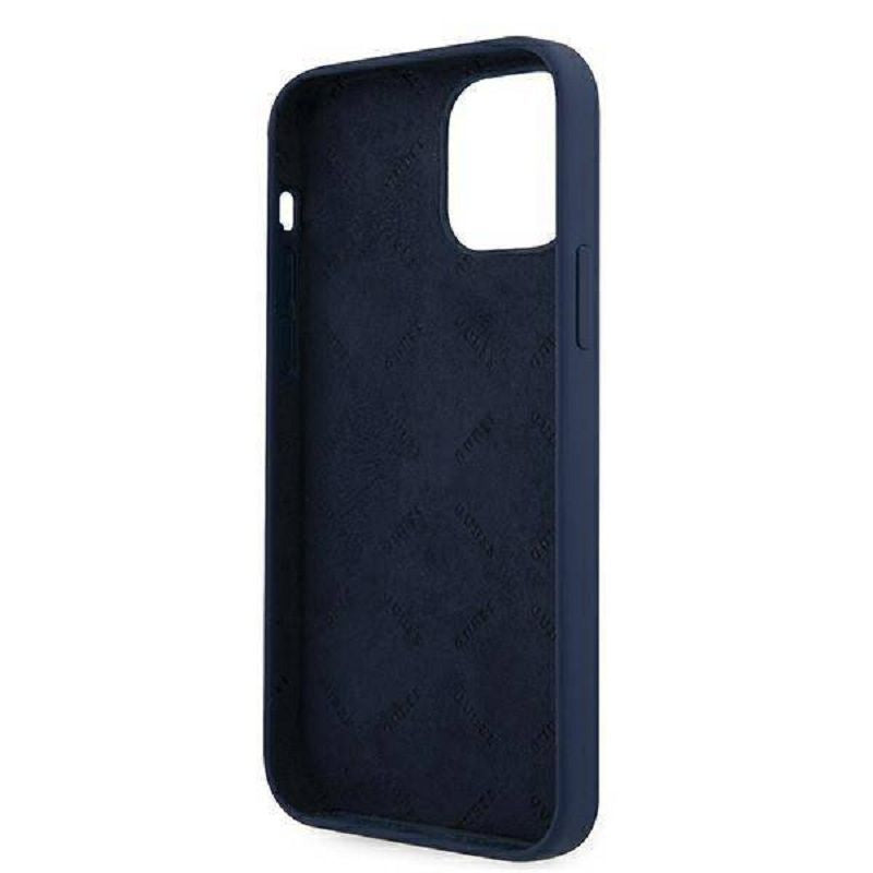 Back panel cover Guess Apple iPhone 12 Mini 5.4'' Vintage Cover Blue